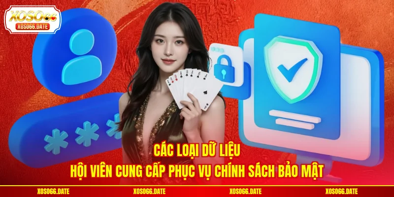 Các loại dữ liệu hội viên cung cấp phục vụ chính sách bảo mật